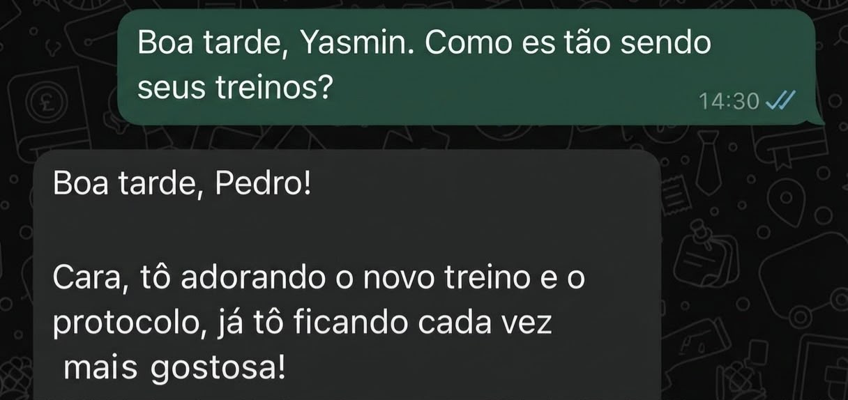 Depoimento de aluna sobre o novo treino e o protocolo